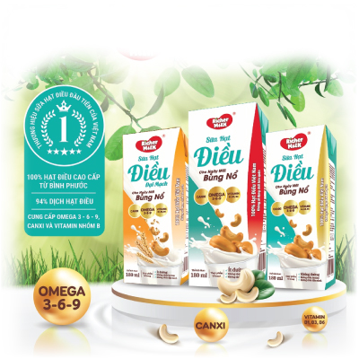 Sữa hạt điều  đại mạch RICHERMILK 180ml