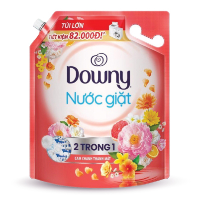 Nước giặt DOWNY cam chanh thanh mát túi 3,05kg